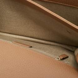Gucci Beige Leather Dollar Interlocking G Shoulder Bag