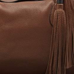 Gucci Brown Leather Lady Tassel Tote