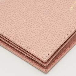 Gucci Pink Leather Swing Wallet on Strap