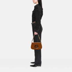 Gucci Brown Calfskin Blondie Chain Satchel