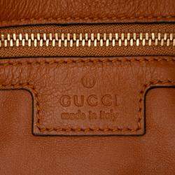 Gucci Brown Calfskin Blondie Chain Satchel