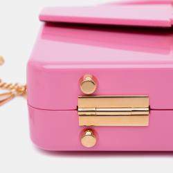 Gucci Pink Mini Acrylic Sylvie 1969 Top Handle Bag