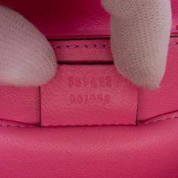 Gucci Pink Mini Acrylic Sylvie 1969 Top Handle Bag