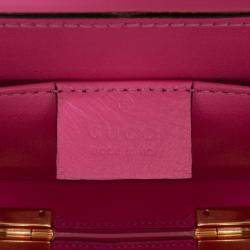 Gucci Pink Mini Acrylic Sylvie 1969 Top Handle Bag