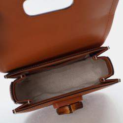 Gucci Bamboo 1947 Mini Brown Calfskin Leather Waist Bag