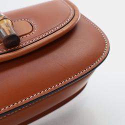 Gucci Bamboo 1947 Mini Brown Calfskin Leather Waist Bag