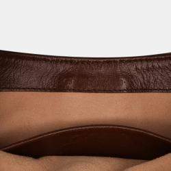 Gucci Brown Mini GG Supreme Jackie 1961 Crossbody Shoulder Bag