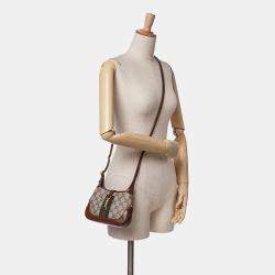 Gucci Brown Mini GG Supreme Jackie 1961 Crossbody Shoulder Bag