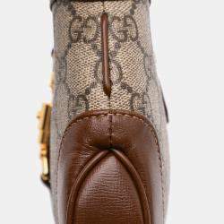 Gucci Brown Mini GG Supreme Jackie 1961 Crossbody Shoulder Bag