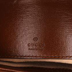Gucci Brown Mini GG Supreme Jackie 1961 Crossbody Shoulder Bag