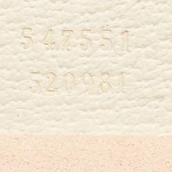 Gucci White Leather Vintage Web Ophidia Small Tote