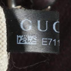 Gucci Dark Burgundy Leather Charlotte Crossbody Bag