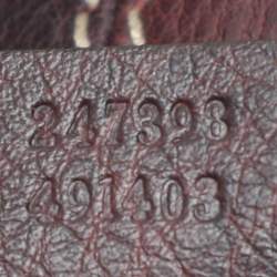 Gucci Dark Burgundy Leather Charlotte Crossbody Bag