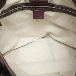 Gucci Dark Burgundy Leather Charlotte Crossbody Bag