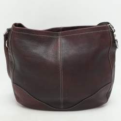 Gucci Dark Burgundy Leather Charlotte Crossbody Bag