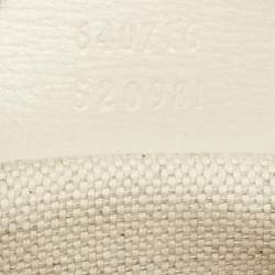 Gucci Beige/Off White GG Supreme Canvas and Leather Mini Horsebit 1955 Bag