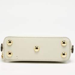 Gucci Beige/Off White GG Supreme Canvas and Leather Mini Horsebit 1955 Bag