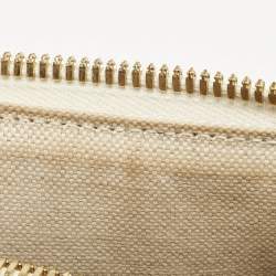 Gucci Beige/Off White GG Supreme Canvas and Leather Mini Horsebit 1955 Bag
