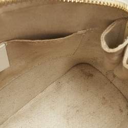 Gucci Beige/Off White GG Supreme Canvas and Leather Mini Horsebit 1955 Bag