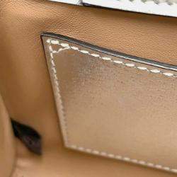 Gucci Silver Mini Calfskin Bamboo Diana Satchel