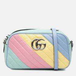 Gucci Multicolor Small GG Marmont Diagonal Matelasse Leather Crossbody