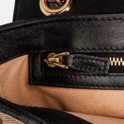 Gucci Small GG Marmont Matelasse Canvas Flap Crossbody