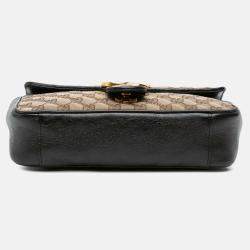 Gucci Small GG Marmont Matelasse Canvas Flap Crossbody
