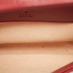 Gucci Dark Red Leather Jackie 1961 Mini Shoulder Bag