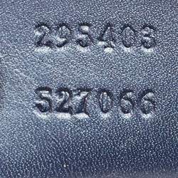Gucci Blue Guccissima Patent Leather Large Emily Chain Shoulder Bag