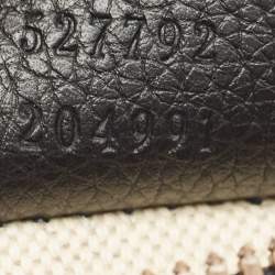 Gucci Black Leather Logo Web Small Belt Bag