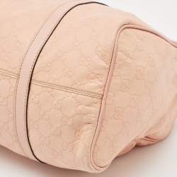 Gucci Peach Guccissima Leather Medium Joy Boston Bag
