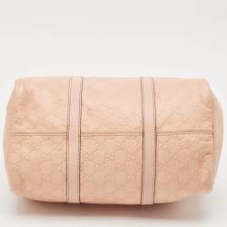 Gucci Peach Guccissima Leather Medium Joy Boston Bag