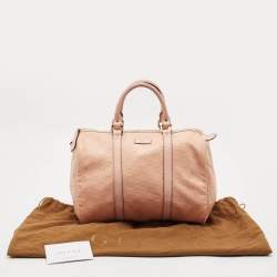 Gucci Peach Guccissima Leather Medium Joy Boston Bag