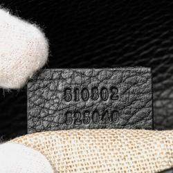 Gucci Black Small Dollar Calf Interlocking G Satchel