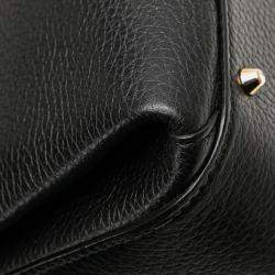 Gucci Black Small Dollar Calf Interlocking G Satchel