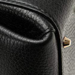 Gucci Black Small Dollar Calf Interlocking G Satchel