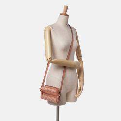 Gucci Pink Mini GG Canvas Ophidia Crossbody