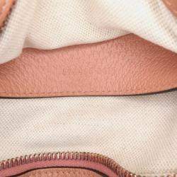 Gucci Pink Mini GG Canvas Ophidia Crossbody