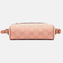 Gucci Pink Mini GG Canvas Ophidia Crossbody