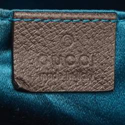 Gucci Beige/Brown GG Supreme Canvas Small Web Ophidia Shoulder Bag