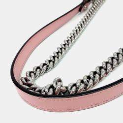Gucci Pink Leather Marmont Matrasse Shoulder Bag