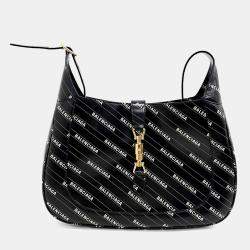 Gucci Black Leather Hacker Project 1961 Jackie Medium Hobo Bag