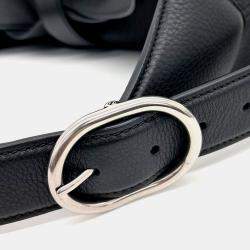 Gucci Black Leather Jackie 1961 Medium Shoulder Bag