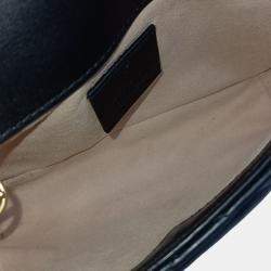 Gucci Black Leather Matrasse Super Mini Crossbody Bag
