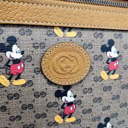 Gucci Brown Canvas Disney Clutch bag