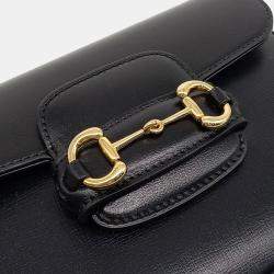Gucci Black Leather Horsebit 1955 Mini Bag