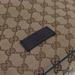 Gucci Beige Brown Jacquard Gucci Beige Brown Fabric Jacquard Backpack