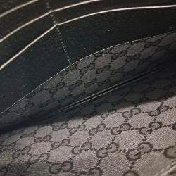 Gucci Black Leather Horsebit Clutch