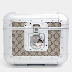 Gucci Beige Coated Canvas XFPM Beauty Case