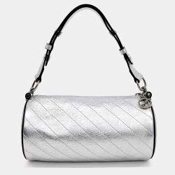 Gucci Silver Leather Blondie Small Shoulder Bag